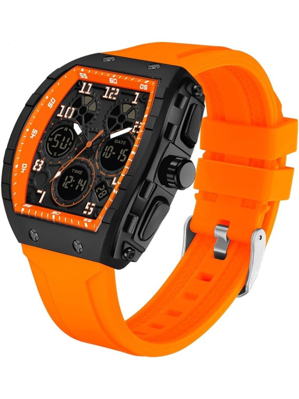 Stylish Waterproof Men's Sport Watch - White Casual Timepiece for Active
